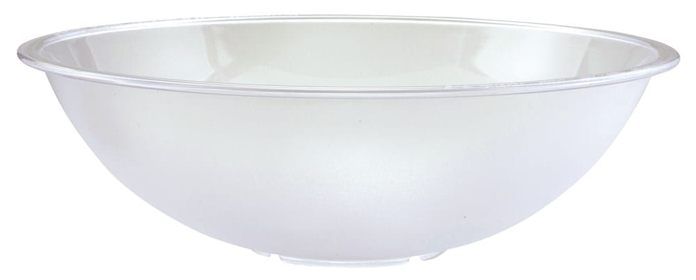 Winco Dinnerware Each Winco PBB15 Clear Polycarbonate Pebbled Salad Bowl 15 Inch | Denson CFE