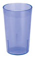 Winco Drinkware Dozen / Blue Winco PTP-05B 5 Ounce Blue Pebbled Plastic Tumblers Pack of 12 | Denson CFE