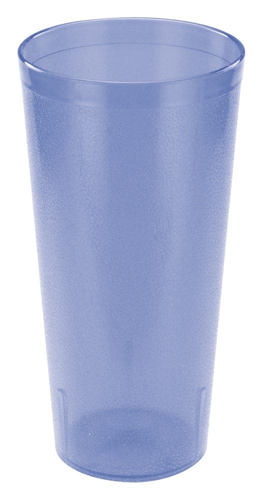 Winco Drinkware Dozen / Blue Winco PTP-20B 20 Ounce Blue Pebbled Plastic Tumbler 12 Pack | Denson CFE