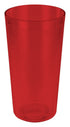 Winco Drinkware Dozen / Red Winco PTP-32R 32 Ounce Red Pebbled Plastic Tumbler Pack of 12 | Denson CFE
