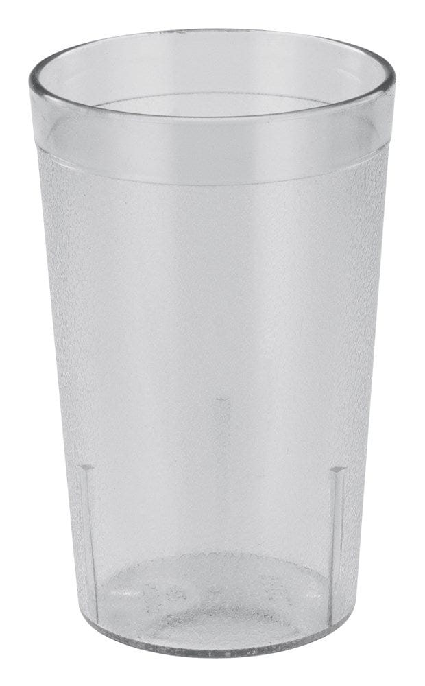 Winco Drinkware Dozen Winco PTP-12C 12 Ounce Clear Pebbled Plastic Tumbler Pack of 12 | Denson CFE