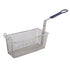 Winco Equipment Each / Blue Winco FB-20 Rectangular Fry Basket with Blue Handle 13.25 x 5.625 Inches | Denson CFE