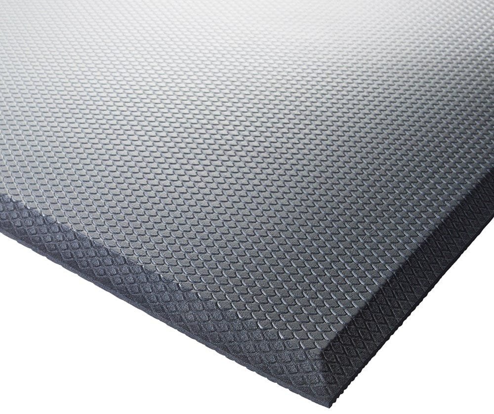 Winco Essentials Each / Black Winco FMG23K Anti Fatigue Floor Mat 2 Feet x 3 Feet Rubberized Gel Foam Black | Denson CFE