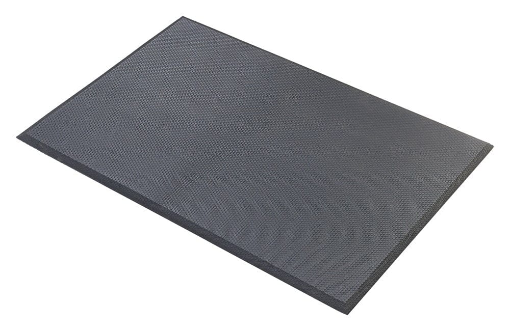 Winco Essentials Each / Black Winco FMG23K Anti Fatigue Floor Mat 2 Feet x 3 Feet Rubberized Gel Foam Black | Denson CFE