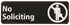 Winco Essentials Each / Black Winco SGN-336 No Soliciting Information Sign 3 x 9 Black | Denson CFE