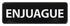 Winco Essentials Each / Black Winco SGN-365 Rinse Sign in Spanish Black and White 3 x 9 | Denson CFE