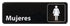Winco Essentials Each / Black Winco SGN-369 Information Sign Women Spanish 3 x 9 Black | Denson CFE