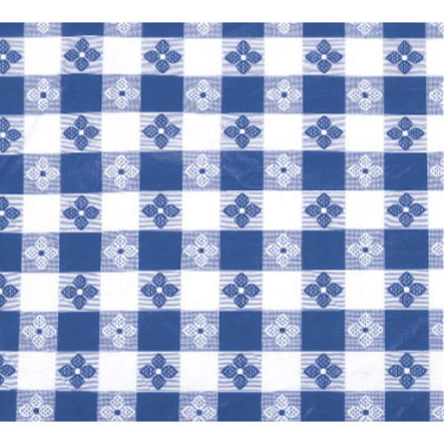 Winco Essentials Each / Blue Winco TBCS-52B Blue Checkerboard Square Table Cloth 52x52 | Denson CFE