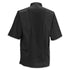 Winco Essentials Each / Medium / Black Winco UNF-9KM Black Medium Signature Chef Tapered Fit Poly-Cotton Ventilated Chef Shirt with Mesh Panels and Pockets | Denson CFE
