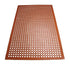 Winco Essentials Each / Red Winco RBM-35R Red Rubber Drainage Floor Mat 3 Feet x 5 Feet | Denson CFE
