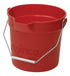 Winco Essentials Each / Red Winco UPP-10R 10 Quart Red Polyethylene Utility Pail | Denson CFE