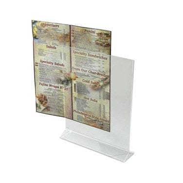 Winco Essentials Each Winco ATCH-811 Acrylic Table Sign Holder 8 Inch x 11 Inch | Denson CFE