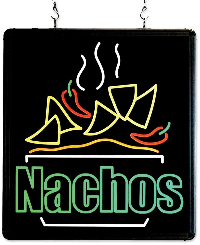 Winco Essentials Each Winco Benchmark 92004 Ultra Bright Nachos LED Merchandising Sign | Denson CFE