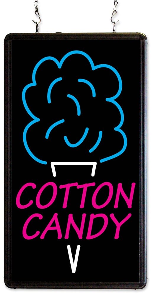 Winco Essentials Each Winco Benchmark 92005 Ultra Bright Cotton Candy LED Sign for Effective Merchandising | Denson CFE