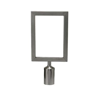 Winco Essentials Each Winco CGSF-12S Stanchion Top Sign Frame Stainless Steel | Denson CFE