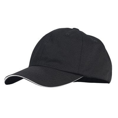 Winco Essentials Each Winco CHBC-4BK Signature Chef Baseball Hat Comfortable and Professional Black Hat 4.75 Inches High | Denson CFE