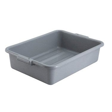 Winco Essentials Each Winco PL-5G Gray Polypropylene Dish Box 20.25 x 15.5 | Denson CFE