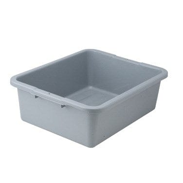 Winco Essentials Each Winco PLW-7G Heavy-Duty 7 Inch Dish Box Freezer Safe Polypropylene Gray | Denson CFE