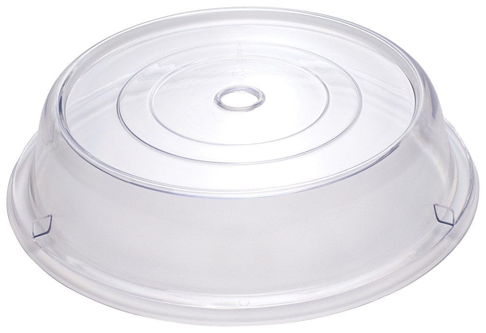 Winco Essentials Each Winco PPCR-12 Clear Round Plate Cover 12 Inch 2.5 Inch High Stackable Polycarbonate | Denson CFE