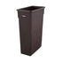 Winco Essentials Each Winco PTC-23B 23 Gallon Slender Trash Can Brown | Denson CFE