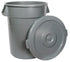 Winco Essentials Each Winco PTC-32G 32 Gallon Round Trash Can in Gray | Denson CFE