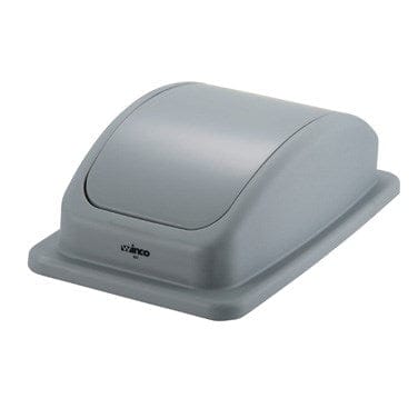 Winco Essentials Each Winco PTCL-23 Cover for 23 Gallon Grey Plastic Slender Trash Can | Denson CFE