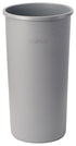Winco Essentials Each Winco PTCR-22G 22 Gallon Round Tall Trash Can 16 Inch Diameter x 30 and a Half Inch Height Grey | Denson CFE