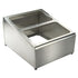 Winco Essentials Each Winco SCPH-33 18/8 Stainless Steel Condiment Serving Container with Dual Compartments | Denson CFE