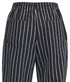 Winco Essentials Each Winco UNF-3CXL Chalk Stripe Extra-Large Relaxed Fit Chef Pants with Elastic Drawstring Waist and Side Pockets | Denson CFE