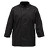 Winco Essentials Each Winco UNF5KL Chef Jacket Large Black for Professional Culinary Style | Denson CFE