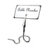 Winco Essentials Pack Winco TCD-3S Table Sign Clips with Swirl Base Pack of Six Chrome Plated | Denson CFE