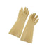 Winco Essentials Pair / Yellow Winco NLG-816 Natural Latex Gloves, 8-1/2" x 16", Yellow