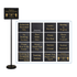 Winco Essentials Set Winco HTS60K Black Aluminum 60 Inch Changeable Hostess Teller Sign | Denson CFE