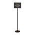 Winco Essentials Set Winco HTS60K Black Aluminum 60 Inch Changeable Hostess Teller Sign | Denson CFE