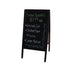 Winco Essentials Set Winco MBAF-3 Mahogany A-Frame Sidewalk Marker Board 39-1/2 inches x 20-1/4 inches | Denson CFE