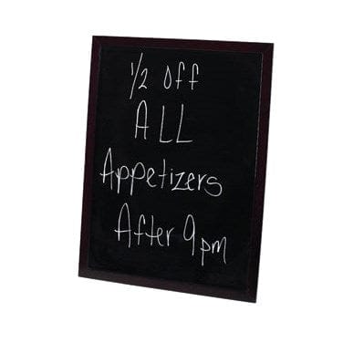 Winco Essentials Set Winco MBB-3 Marker Board 23 5/8 x 31 5/8 Mahogany Wood Frame | Denson CFE