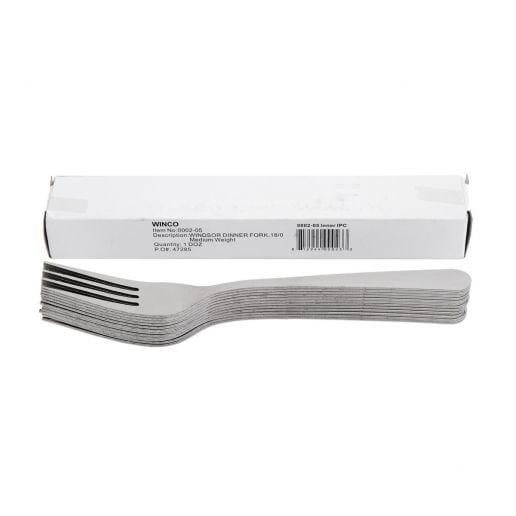 Winco Flatware Dozen Winco 0002-05 Windsor Dinner Fork - 7 in, 18/0 Stainless Steel, Medium Weight | Denson CFE