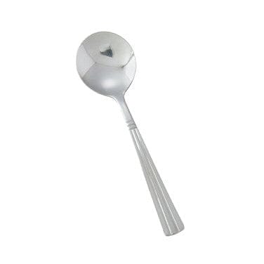 Winco Flatware Dozen Winco 0007-04 Regency Stainless Steel Heavyweight Bouillon Spoon 5 5/8 Inch | Denson CFE