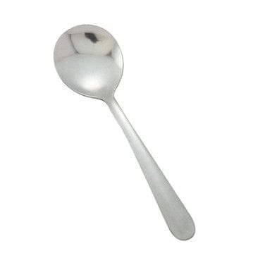 Winco Flatware Dozen Winco 0012-04 Windsor Flatware Stainless Steel Bouillon Spoon 6.38 Inches Long | Denson CFE
