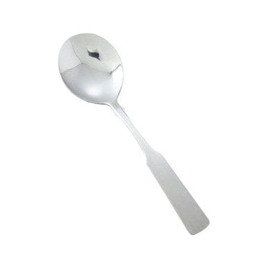 Winco Flatware Dozen Winco 0025-04 Houston Delmont 6 Inch Flatware Stainless Steel Bouillon Spoon | Denson CFE