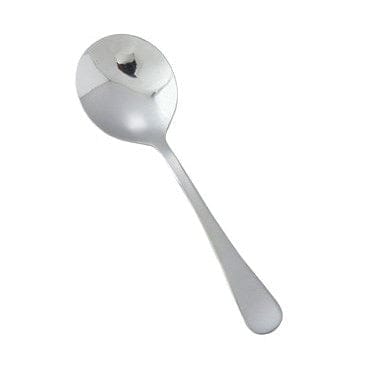 Winco Flatware Dozen Winco 0026-04 Elite Heavyweight Stainless Steel Bouillon Spoon 5 7/8 Inch | Denson CFE