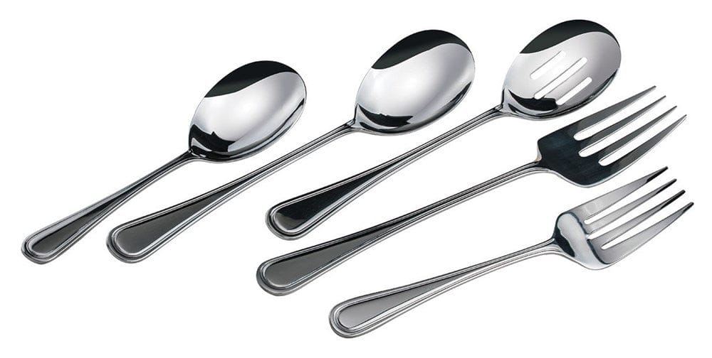 Winco Flatware Dozen Winco 0030-22 8.5 Inch Shangarila Flatware Stainless Steel Cold Meat Fork | Denson CFE