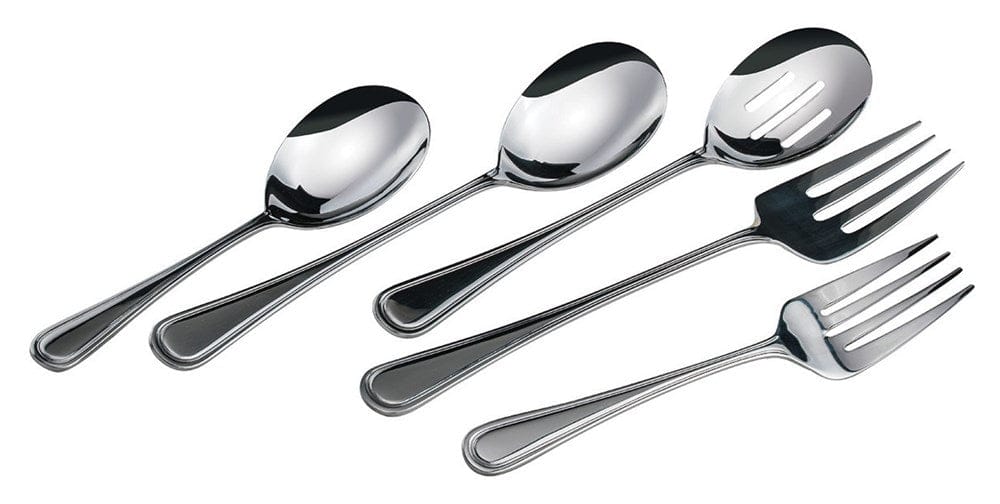 Winco Flatware Dozen Winco 0030-25 12 Inch Shangarila Stainless Steel Banquet Fork | Denson CFE