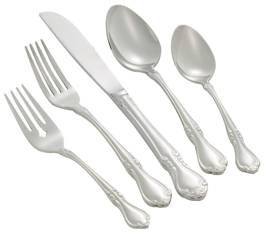 Winco Flatware Dozen Winco 0039-03 7-1/4 Inch Chantelle Extra Heavy Weight Stainless Steel Dinner Spoon | Denson CFE