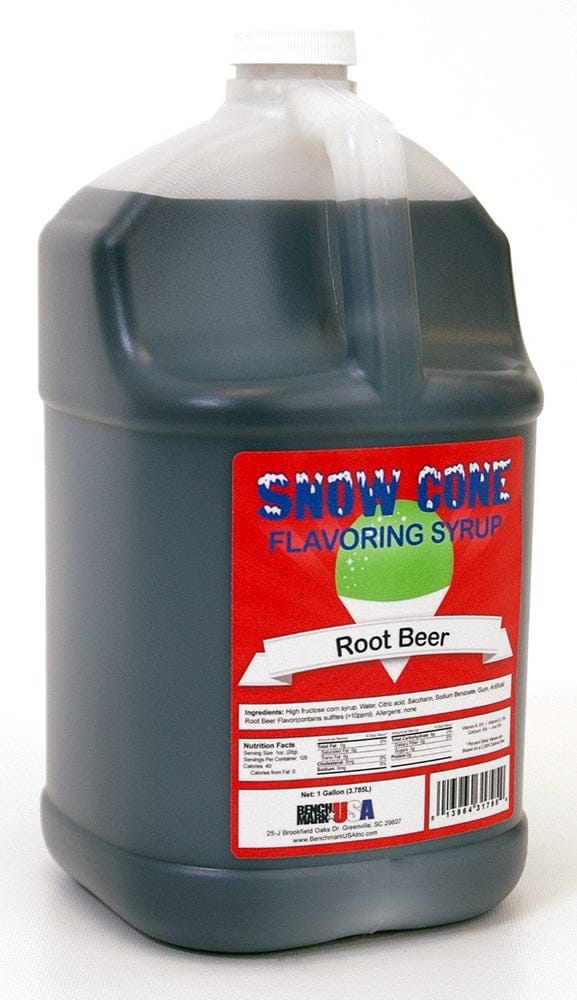 Winco Food & Beverage Each Winco Benchmark 72010 Root Beer Snow Cone Syrup 1 Gallon | Denson CFE