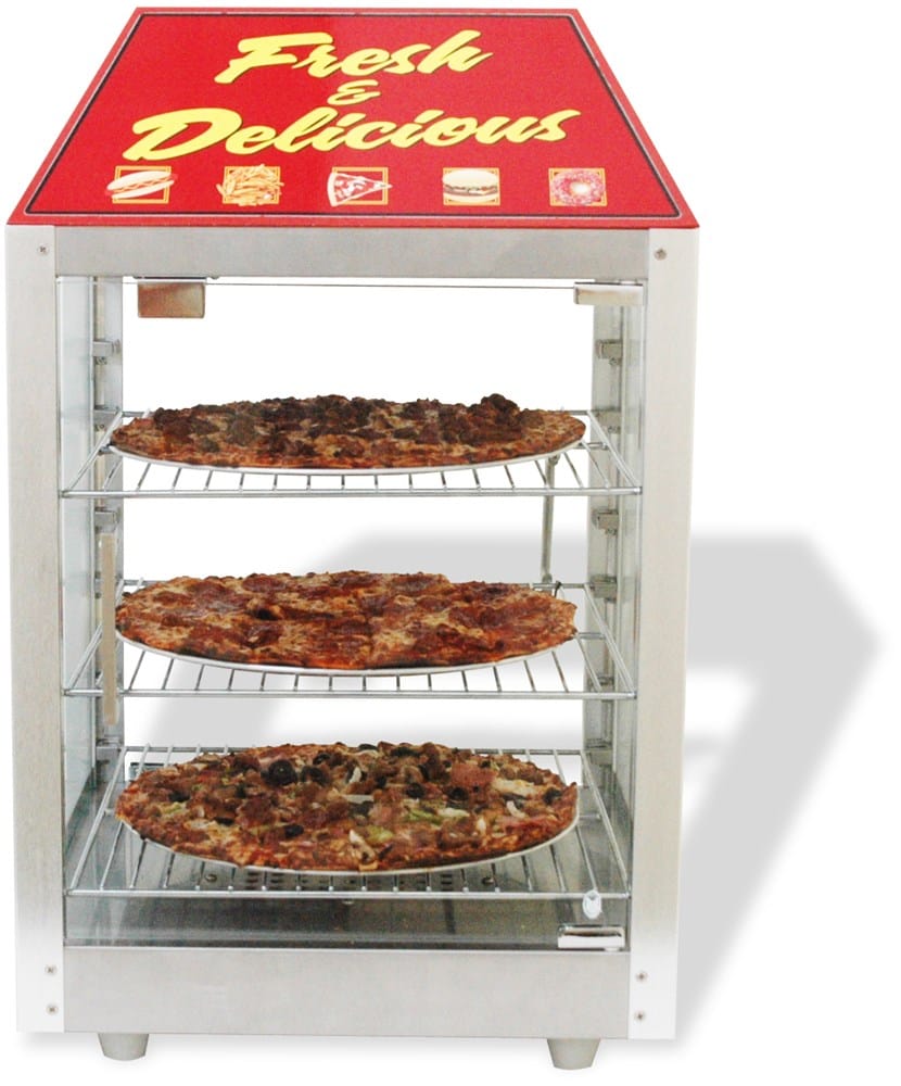 Winco Food & Beverage Set Winco 51040 Benchmark Two Door Pass-Thru Warmer Merchandiser 12 inch 120 volt | Denson CFE