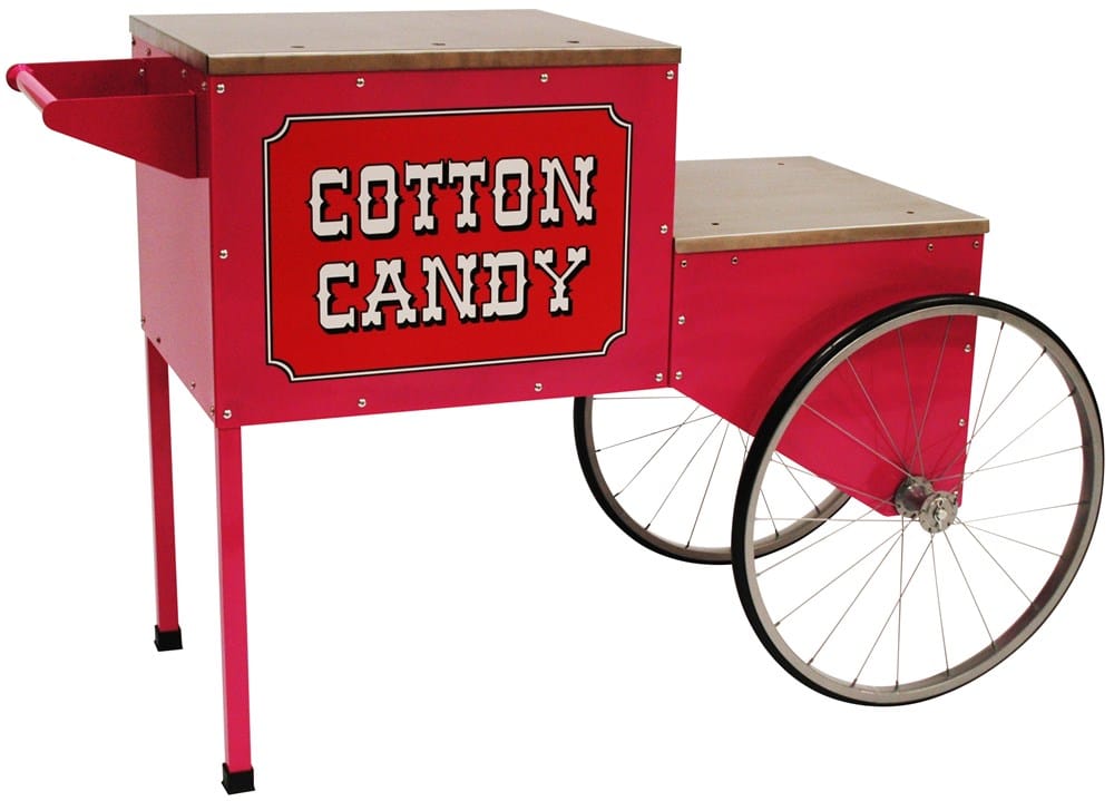 Winco Food & Beverage Set Winco Benchmark 30090 Cotton Candy Machine Cart Trolley Red | Denson CFE