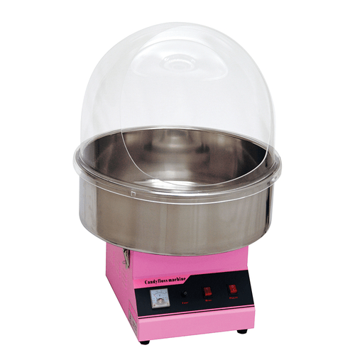 Winco Food & Beverage Set Winco Benchmark 81011 Zephyr Cotton Candy Machine with Display Dome for Large Gatherings | Denson CFE