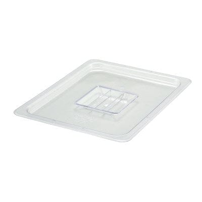Winco Food Pans Each Winco SP7200S Solid Polycarbonate Half Size Food Pan Cover with Handle | Denson CFE