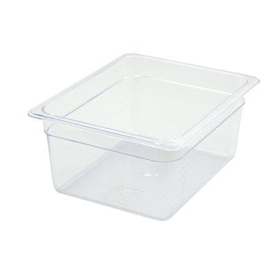 Winco Food Pans Each Winco SP7206 Clear Polycarbonate Half Size Food Pan 5.5 Inch Deep | Denson CFE